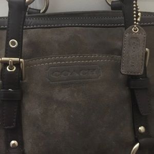 Beautiful Brown suede and leather Coach bag